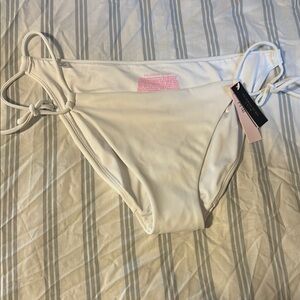 Victoria's Secret White Bikini Bottom with Side Ties